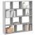 Raft cubic perete cu 12 compartimente sonoma gri lemn prelucrat GartenMobel Dekor