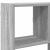 Raft cubic perete cu 12 compartimente sonoma gri lemn prelucrat GartenMobel Dekor