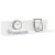 Rafturi de perete, 2 buc., alb, 75x16,5x16,5 cm, lemn prelucrat GartenMobel Dekor
