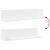 Rafturi de perete, 2 buc., alb, 75x16,5x16,5 cm, lemn prelucrat GartenMobel Dekor