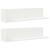 Rafturi de perete, 2 buc., alb, 75x16,5x16,5 cm, lemn prelucrat GartenMobel Dekor