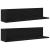 Rafturi de perete 2 buc. negru, 75x16,5x16,5 cm, lemn prelucrat GartenMobel Dekor