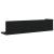 Rafturi de perete 2 buc. negru, 75x16,5x16,5 cm, lemn prelucrat GartenMobel Dekor