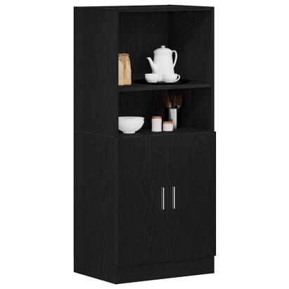 Dulap de bucătărie, negru, 57x41,5x131,5 cm, lemn prelucrat GartenMobel Dekor