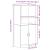 Dulap de bucătărie, gri beton 57x41,5x131,5 cm lemn prelucrat GartenMobel Dekor