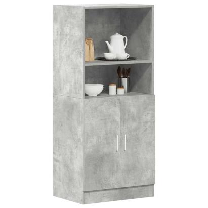 Dulap de bucătărie, gri beton 57x41,5x131,5 cm lemn prelucrat GartenMobel Dekor