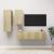 Set dulapuri TV, 4 piese, stejar sonoma, lemn prelucrat GartenMobel Dekor