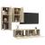 Set dulapuri TV, 4 piese, stejar sonoma, lemn prelucrat GartenMobel Dekor