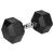 GANTERE DUMBBELL HEX FONTA CAUCIUCATA 17.5KG REBEL ACTI EuroGoods Quality