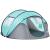 Cort camping, 4 persoane, impermeabil, tip igloo, cu 2 ferestre, 2 intrari, husa, deschidere automata, albastru deschis si gri, 286x209x122 cm GartenVIP DiyLine