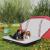 Saltea camping, 2 persoane, gonflabila, cu pompa electrica incorporata, 220-240 V, PVC, gri si negru, 203x152x30 cm GartenVIP DiyLine