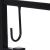 Suport lemne semineu pentru interior/exterior, metalic, negru, cu 4 accesorii, 2 carlige detasabile, 84x33x76 cm GartenVIP DiyLine