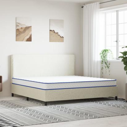 Saltea din spumă cu memorie, alb, 200x200x17 cm GartenMobel Dekor