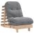 Canapea futon cu saltea, 60x206x11 cm, lemn masiv de pin GartenMobel Dekor