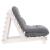 Canapea futon cu saltea, alb, 60x206x11 cm, lemn masiv de pin GartenMobel Dekor