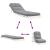 Canapea futon cu saltea, alb, 60x206x11 cm, lemn masiv de pin GartenMobel Dekor