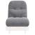 Canapea futon cu saltea, alb, 60x206x11 cm, lemn masiv de pin GartenMobel Dekor