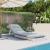 Canapea futon cu saltea, alb, 60x206x11 cm, lemn masiv de pin GartenMobel Dekor