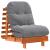 Canapea futon cu saltea, maro, 60x206x11 cm, lemn masiv de pin GartenMobel Dekor