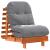 Canapea futon cu saltea, maro, 60x206x11 cm, lemn masiv de pin GartenMobel Dekor