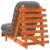 Canapea futon cu saltea, maro, 60x206x11 cm, lemn masiv de pin GartenMobel Dekor