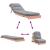 Canapea futon cu saltea, 60x206x11 cm, lemn masiv douglas GartenMobel Dekor