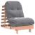 Canapea futon cu saltea, 60x206x11 cm, lemn masiv douglas GartenMobel Dekor