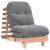 Canapea futon cu saltea, 60x206x11 cm, lemn masiv douglas GartenMobel Dekor