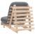 Canapea futon cu saltea, 70x206x11 cm, lemn masiv de pin GartenMobel Dekor