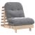 Canapea futon cu saltea, 70x206x11 cm, lemn masiv de pin GartenMobel Dekor