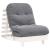 Canapea futon cu saltea, alb, 70x206x11 cm, lemn masiv de pin GartenMobel Dekor
