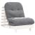 Canapea futon cu saltea, alb, 70x206x11 cm, lemn masiv de pin GartenMobel Dekor