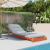 Canapea futon cu saltea, maro, 70x206x11 cm, lemn masiv de pin GartenMobel Dekor