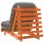 Canapea futon cu saltea, maro, 70x206x11 cm, lemn masiv de pin GartenMobel Dekor
