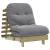 Canapea futon cu saltea, 70x206x11 cm, lemn de pin tratat GartenMobel Dekor