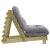Canapea futon cu saltea, 70x206x11 cm, lemn de pin tratat GartenMobel Dekor