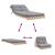Canapea futon cu saltea, 80x206x11 cm, lemn masiv de pin GartenMobel Dekor
