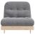 Canapea futon cu saltea, 80x206x11 cm, lemn masiv de pin GartenMobel Dekor