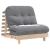 Canapea futon cu saltea, 80x206x11 cm, lemn masiv de pin GartenMobel Dekor
