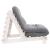 Canapea futon cu saltea, alb, 80x206x11 cm, lemn masiv de pin GartenMobel Dekor
