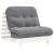 Canapea futon cu saltea, alb, 80x206x11 cm, lemn masiv de pin GartenMobel Dekor