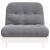 Canapea futon cu saltea, alb, 80x206x11 cm, lemn masiv de pin GartenMobel Dekor