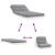 Canapea futon cu saltea, alb, 80x206x11 cm, lemn masiv de pin GartenMobel Dekor