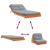 Canapea futon cu saltea, maro, 80x206x11 cm, lemn masiv de pin GartenMobel Dekor