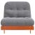 Canapea futon cu saltea, maro, 80x206x11 cm, lemn masiv de pin GartenMobel Dekor