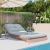 Canapea futon cu saltea, 80x206x11 cm, lemn masiv douglas GartenMobel Dekor