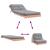 Canapea futon cu saltea, 80x206x11 cm, lemn masiv douglas GartenMobel Dekor