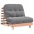 Canapea futon cu saltea, 80x206x11 cm, lemn masiv douglas GartenMobel Dekor