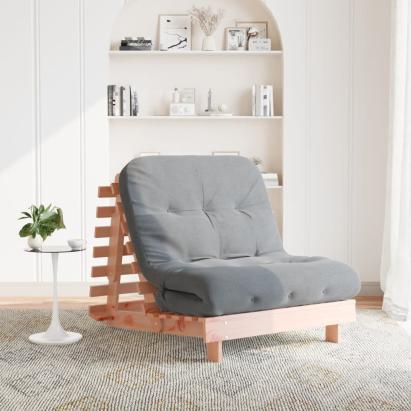 Canapea futon cu saltea, 80x206x11 cm, lemn masiv douglas GartenMobel Dekor