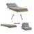 Canapea futon cu saltea, 80x206x11 cm, lemn de pin tratat GartenMobel Dekor